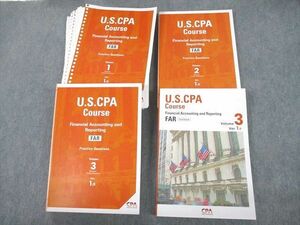 VE12-128 CPA会計学院 米国公認会計士 U.S.CPA Course FAR Volume1～3 テキスト 2022年合格目標 計4冊 78R4D