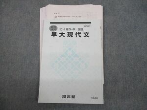 VG12-083 河合塾 早稲田大学 早大現代文 テキスト 2018 夏期 山西博之 13m0C