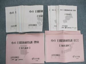 VG03-042 浜学園 小6 日曜錬成特訓問題集【基礎/強化講座】 2月～5月 国語/算数/理科/社会 【テスト計4回分付き】 2019 59R2D