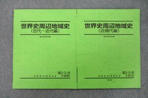 VG25-076 駿台 世界史周辺地域史 古代～近代編/近現代編 テキスト 2021 冬期 計2冊 16S0C