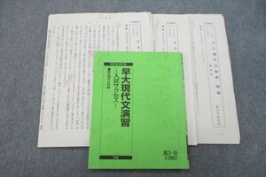 VH26-138 駿台 早稲田大学 早大現代文演習 入試サクセス テキスト 2018 冬期 10s0B