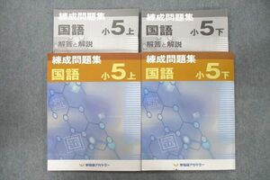 VI25-096 早稲田アカデミー 小5 練成問題集 国語 上/下 テキスト 計2冊 26M2C