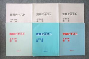 VI25-005 能開センター 小学5年 新・中学入試システム 春期/夏期/冬期テキスト 国語 通年セット 2021 計3冊 23S2D