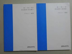 VI37-085 スタディサプリ 高1・高2・高3 政治経済(政治編・経済編) 2021 計2冊 伊藤賀一 17 S0B