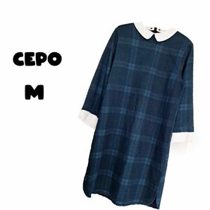 【 Cepo 】中古品 M ワンピース チェック柄ワンピース Cepoワンピース レディースワンピース