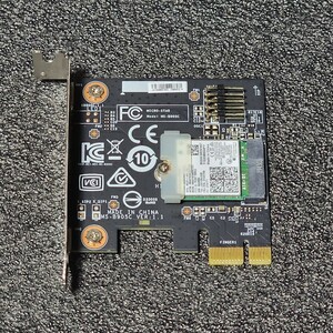 【送料無料】INTEL 3168NGW 無線LANカード MSI製 PCIe変換ボード付属 PCIExpress×1 Bluetooth ワイヤレスカード PCパーツ