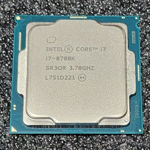 CPU Intel Core i7 8700K 3.7GHz 6コア12スレッド CoffeeLake PCパーツ インテル 動作確認済み