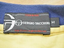 USA古着 Sergio Tacchini ロゴ Tシャツ sizeM 黄色 イエロー セルジオタッキーニ テニス スポーツブランド HIP HOP ラッパー アメリカ UK_画像3