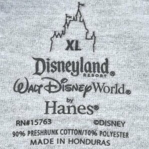 USA古着 Walt Disney World 2016 アニバーサリー Tシャツ sizeXL 灰色 グレー ディズニー ミッキー ビッグシルエット 大きいサイズ Hanesの画像3