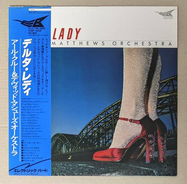 David Matthews デヴィッド・マシューズ Orchestra Featuring Earl Klugh - Delta Lady 日本オリジナル・アナログ・レコード