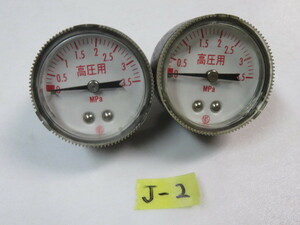 日立3.5Mpa 高圧圧力計 1/8 42φ 圧力メーター日立純正2個セット 送350 J-2