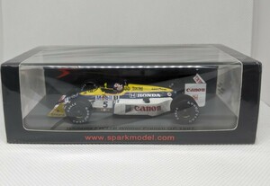 1/43 spark Williams FW11B French GP winner 1987 Mansell ウィリアムズ フランスGP ホンダ ナイジェル・マンセル スパーク F1