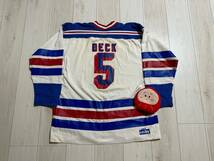 Cosby Berry Beck New York Rangers NHL 1970S -1980S ホッケー ジャージ SIZE L_画像2