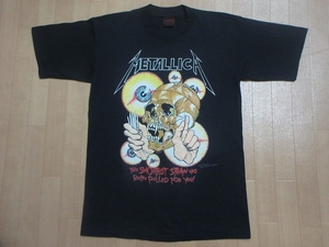 90's 当時物 USA製 METALLICA The Shortest Straw In Vertigo You Will Be TシャツLメタリカPUSHEADパスヘッドBROCKUMメタル バンド ロック