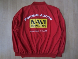 90's 当時物 NAVI CONNECTION RACING TEAM FORMULA 3000 ジャケット L XL ナビコネクション レーシング チーム ブルゾン 舘ひろし 近藤真彦