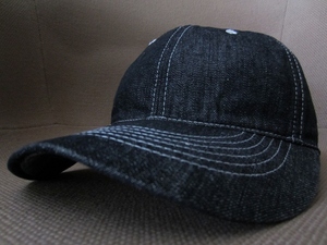 ドライボーンズ デニム キャップ ブラック インディゴ Dry Bones Denim Cap Blackハット アメカジ 50'Sスタイル ワーク 復刻 レプリカ 古着