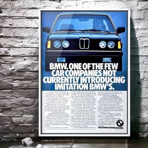 USA 当時物!! BMW E30 3シリーズ 広告 /ポスター 3seriesカタログ 318i 318is 318iA 320is 323i 325i 325e 旧車 パーツ カスタム 純正 中古