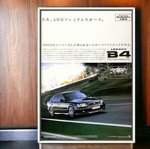 当時物!! スバル レガシィ B4 広告/ ポスター ホイール Legacy Subaru カタログ カスタム マフラー Sti 車高調 エアロ BH BE BH5 BE5 MT