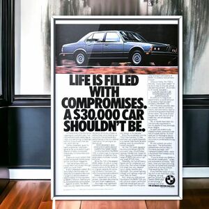 USA 当時物!! BMW 初代 7シリーズ 広告 /ポスター 7シリーズ 7series 7er 1st first Generation E23 750iA 750iLA カタログ 中古 旧車