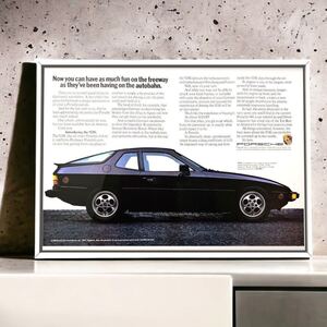 USA 当時物 ポルシェ924S 広告 / Porsche 924S 昌和自動車 928 カタログ ミニカー 中古 純正 部品 パーツ マフラー バンパー B4A3 ホイール