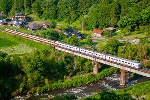 鉄道 デジ 写真 画像 381系 混色 スーパーやくも色 国鉄色 9