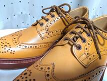 新品同様品 Tricker's トリッカーズ BOURTON 5633 バートン レザーソール レザー シューズ 靴 Acorn Antique UK9_画像5