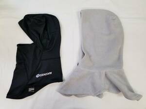  brand unknown balaclava 2 point set black * gray size unknown man and woman use 01