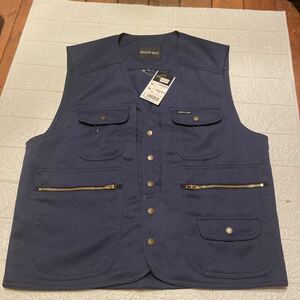 作業服 作業着 ベスト ネイビー　サイズLL