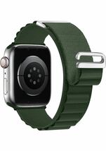 Apple Watch バンド　アルパインバンドアップルウオッチバンド42/44/45/49mm 男児兼用 緑_画像1