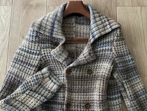 超美品 ARTISAN MEN アルチザン メン ダブルブレスト ニットコート キャメル Lサイズ 定価約80,000円_画像2