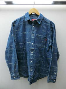 my/450781/2310/シュプリーム　SUPREME　19AW　Dimensions Logo Denim Shirt　長袖シャツ/インディゴ/サイズS