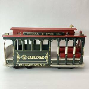 POWELL & HYDE Sts. ケーブルカー 木製 オルゴール SAN FRANCISCO MUNICIPAL Railway 置物 オブジェ 飾り インテリア 現状品