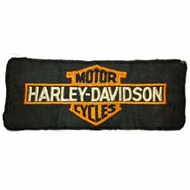 ハーレー・ダビッドソン 大型 ビンテージ ロゴ パッチ Harley Davidson Large Vintage Logo Patch バイカー HARLEY-DAVIDSON Biker_画像1