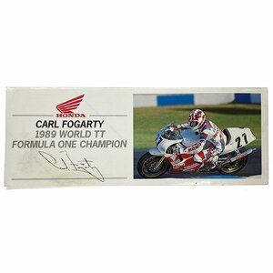 ホンダ カール・フォガティ 1989 デカール HONDA CARL FOGARTY 1989 WORLD TT FORMULA ONE CHAMPION Decal ステッカー Sticker