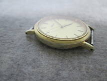 【1002n F5542】SEIKO セイコー 上場記念 セイコーエプソン株式会社 2003.6.24 腕時計 クォーツ ゴールド_画像4