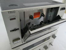 【1030h Y6354】 TRIO トリオ 3点セット MX-71・AT-71 通電のみ確認OK /KX-5P ジャンク カセットデッキ オーディオ機器_画像8