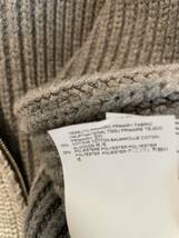 ⑩ ドライバーズニット コットン アーティザナル メゾンマルジェラ 18FW zip-up turtleneck sweater bianchetto cotton Maison Margiela 10_画像7