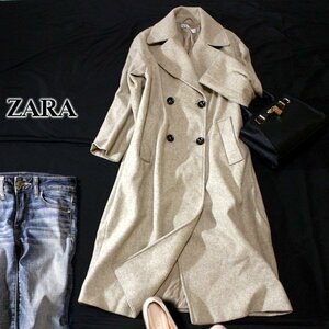 ☆☆ 美品 ザラ ZARA ゆったり可愛い オーバーサイズ 起毛コート XS 秋 冬 23B10