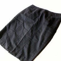 ☆☆ 美品 BODY DRESSING Deluxe ボディドレッシング デラックス ☆☆ 綺麗め ピンストライプ ウール スーツ 38号 M 秋 冬 23C10_画像4