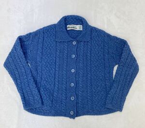 美品　90s　aran crafts　アランクラフト　アイルランド製　フィッシャーマンニット　ケーブル編み　セーター　レディース　Sサイズ　古着