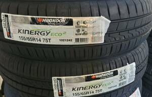 在庫品 4本 セット HANKOOK Kinergy Eco 2 K435 155/65R14 ハンコック 送料込 ¥16300~ N-BOX タント スペーシア ルークス ワゴンR