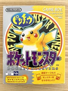 【限定即決】ポケットモンスター ピカチュウ POCKET MONSTERS 任天堂 DMG-P-APSJ 箱‐取説あり N.2342 ゲームボーイ アドバンス レトロ