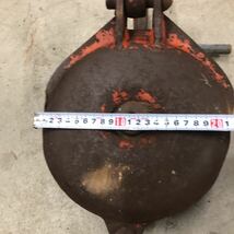 569　大型滑車 20cm 　14.5kg　大工道具 吊り機 滑車 林業 中古品　現状品_画像2