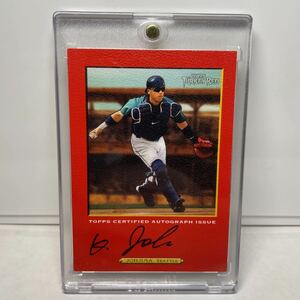 城島健司　Kenji Johjima /50 直書き　サイン　Auto 2006 Topps MLB Turkey Red 【検索ワード　BBM EPOCH 】