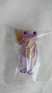 すべてがおしまいになったカエル クリアバージョン 紫 パープル ソフトクリーム 蛙 ミニチュア フィギュア カプセルトイ