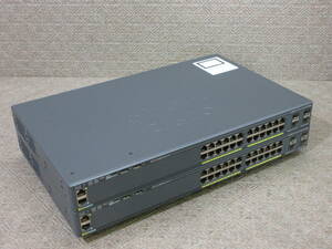 【2台セット】Cisco / Catalyst 2960-X Series / WS-C2960X-24TS-L V03 / No.S458
