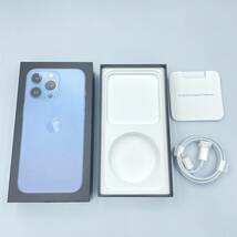 (１円出品！！)iPhone13Pro Sierra Blue セルラー ブルー 空箱　付属品付き（説明書・シール・ピン・純正ケーブル）_画像1