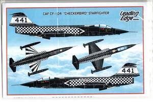 1/72 Leading Edge models リーディングエッジデカール LE72-013 CAF CF-104 ”CHECKERBIRD” STERFIGHTER