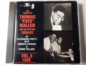 CD/ファッツ.ウォーラー/Fats Waller & His Rhythm 1934-43 Vol.5 1936/It's A Sin To Tell A Lie:Fats Waller