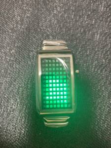 SEAHOPE PIMP2 シルバー グリーン デジタル腕時計 LED